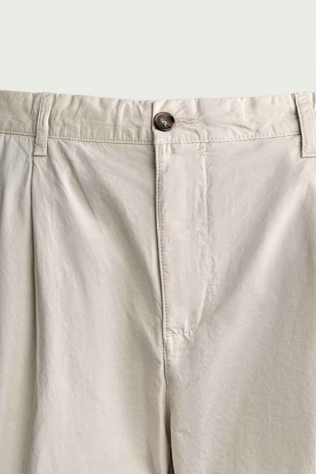 PANTAL?N CHINO STRAIGHT FIT PLIEGUES / Crudo - Zara фото 9