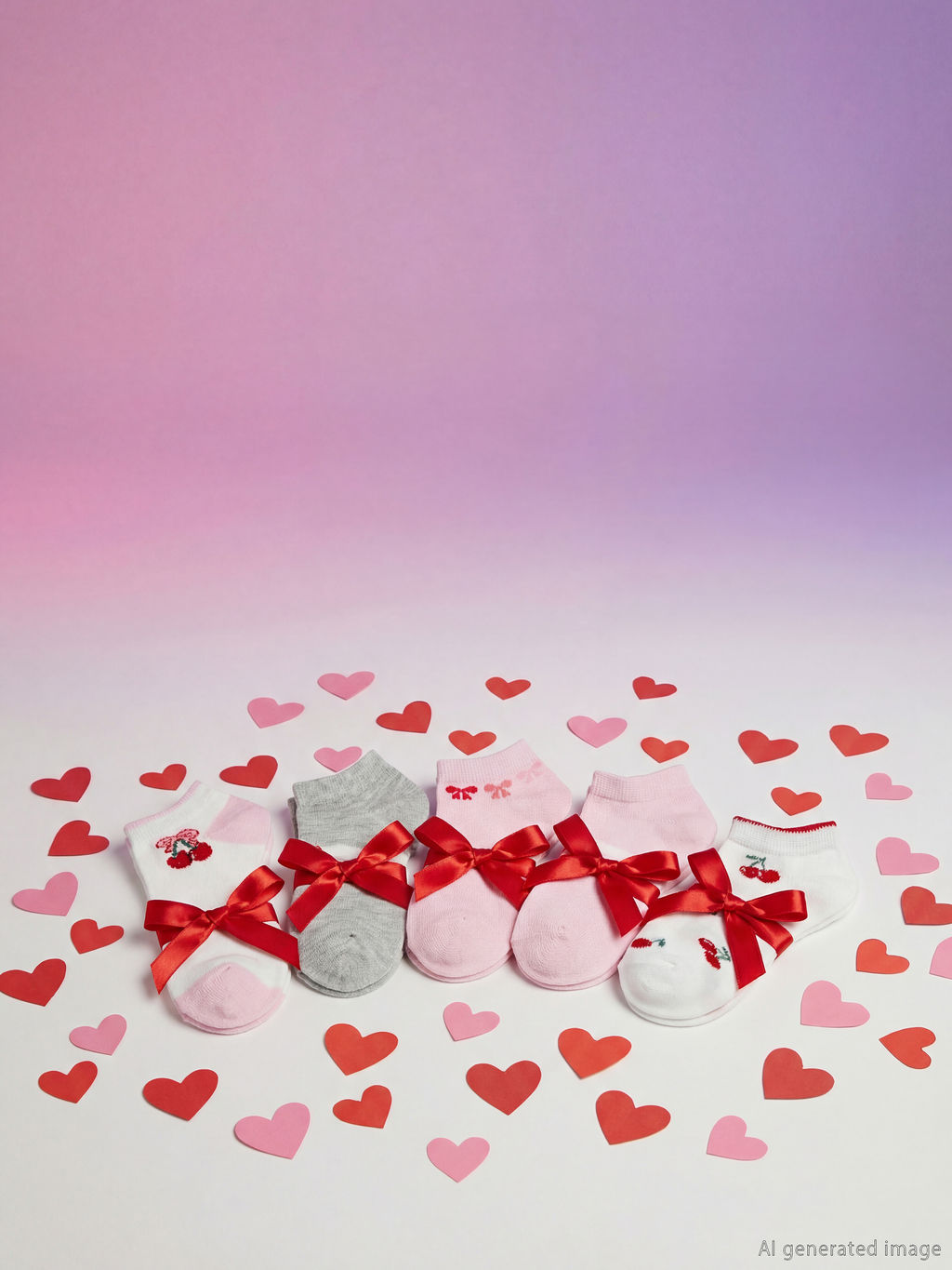 Desenli K?z ?ocuk Patik ?orap 5li