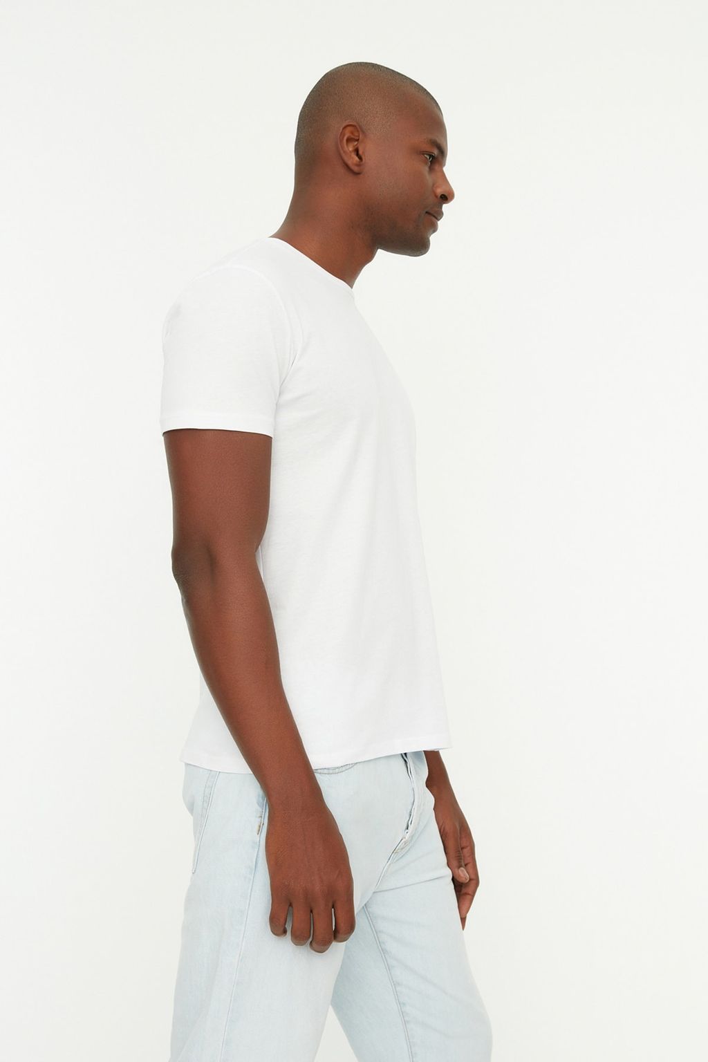 TRENDYOL MAN Siyah Slim/Dar Kesim Basic %100 Pamuklu 2li Paket Bisiklet Yaka K?sa Kollu T-Shirt TMNSS19BO0071 - Trendyolmilla фото 8