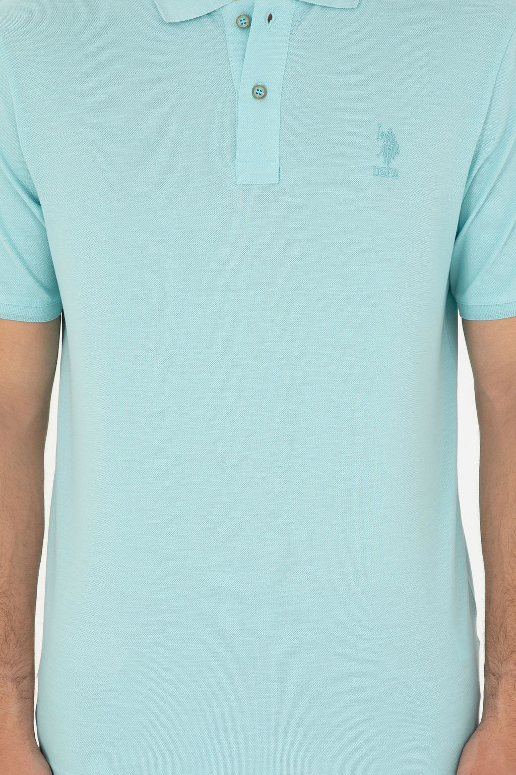 Мужская футболка водно-зеленого цвета Неожиданная скидка в корзине - U.s. polo assn фото 6