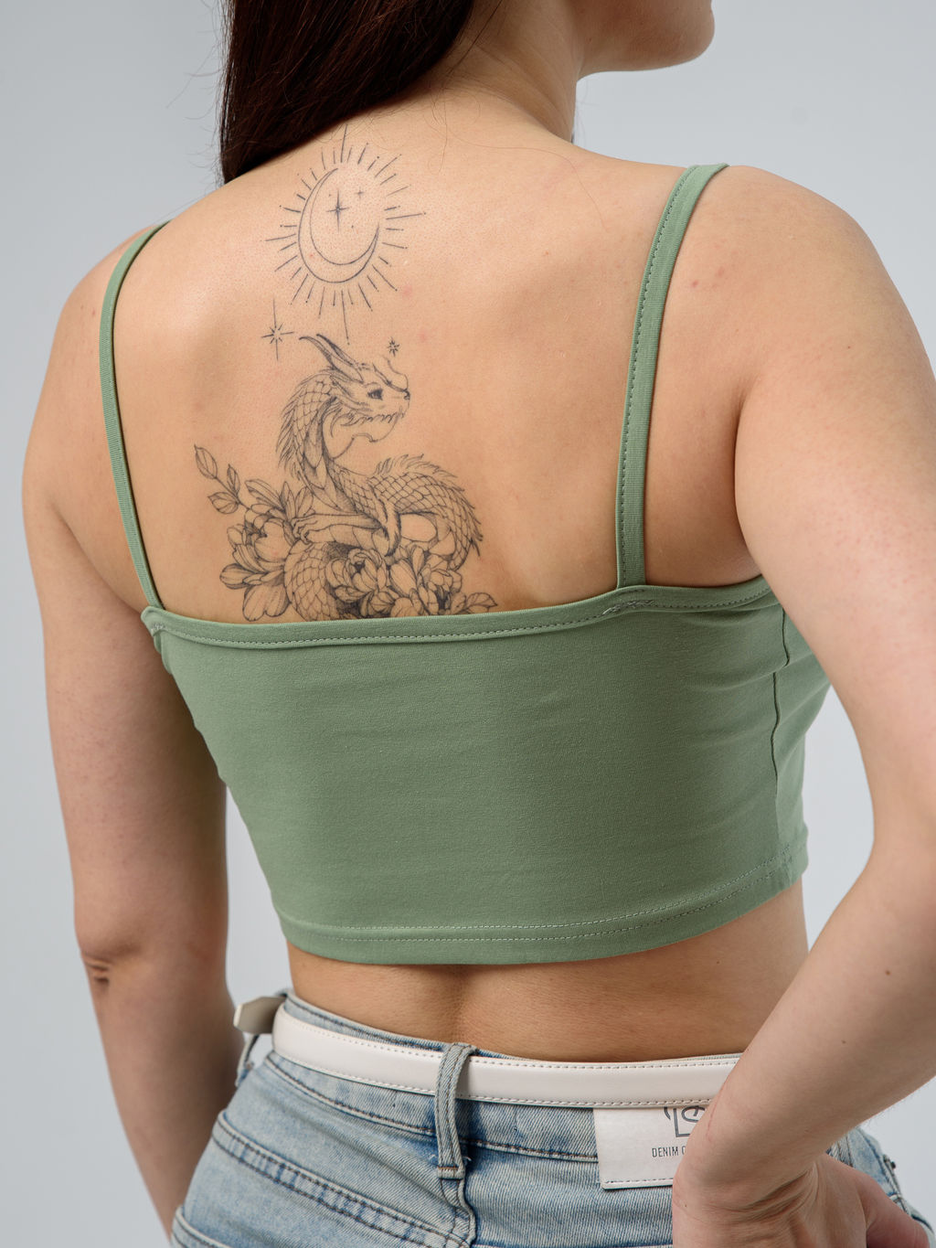 Майка-топ Хлопок 94%, лайкра 6% - Оптима фото 10