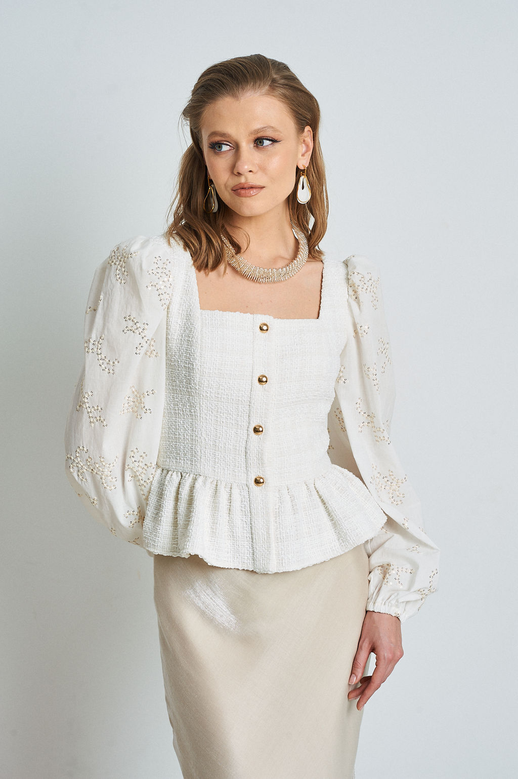 Юбка из струящейся ткани - Mixan фото 5