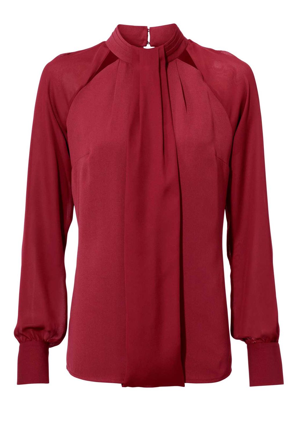 Блузка, бордовая - Patrizia dini фото 2