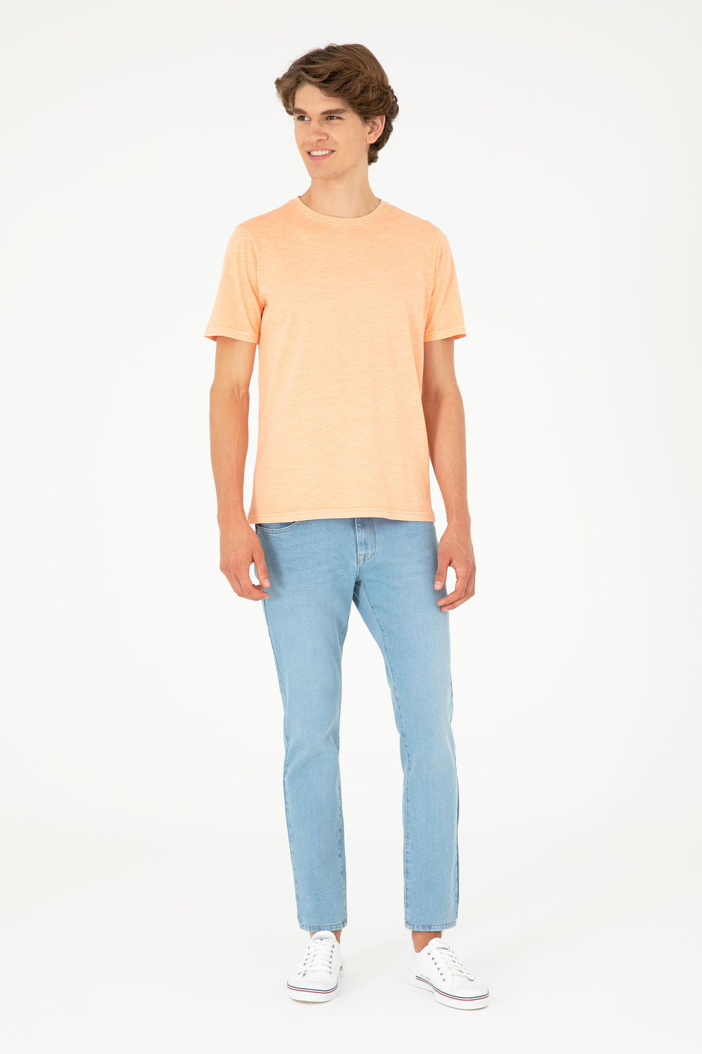 Мужская базовая футболка Salmon Неожиданная скидка в корзине - U.s. polo assn фото 4