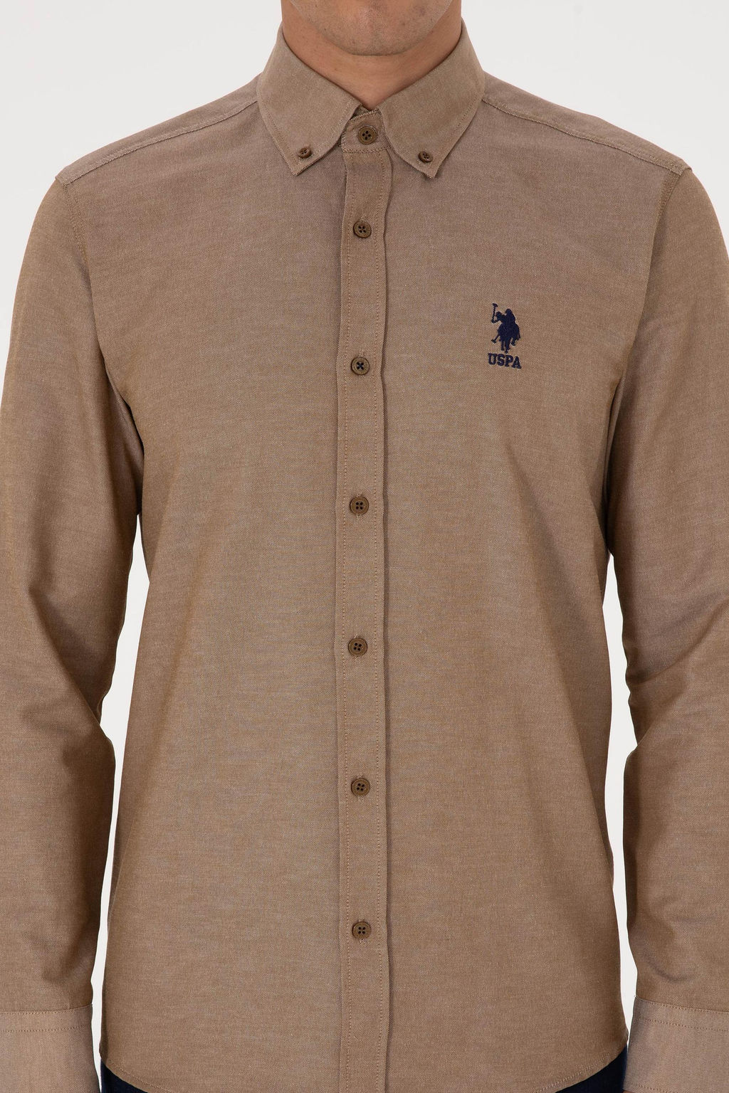 Erkek Haki Uzun Kollu Basic G_mlek Sepette S_rpriz _ndirim - U.s. polo assn фото 6