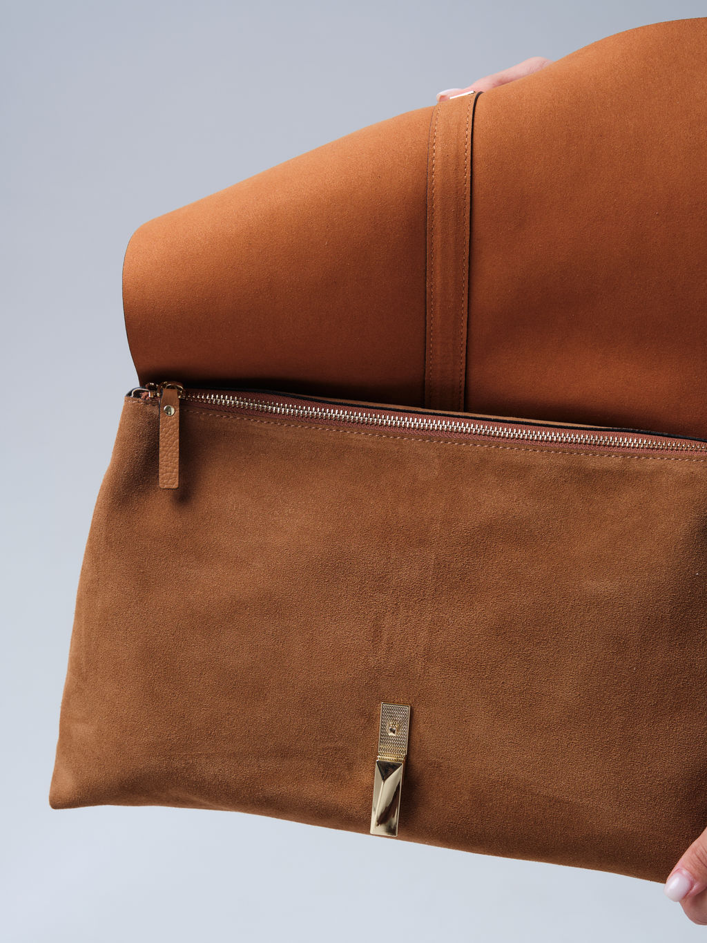 Замшевая сумка сэтчел Colette DBR 31349 светло-коричневый фото 10