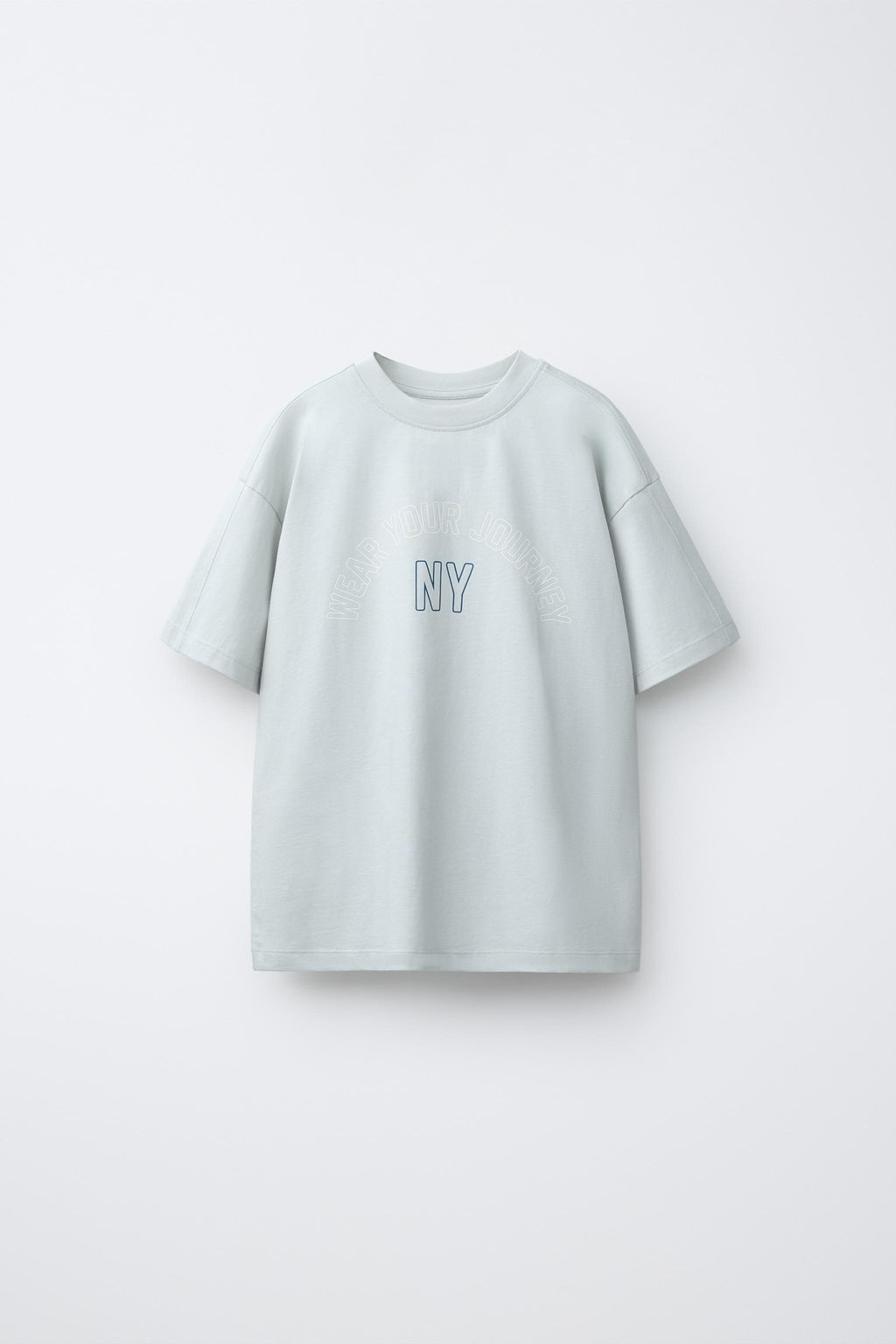 CAMISETA JOGGING TEXTO / Menta - Zara фото 2