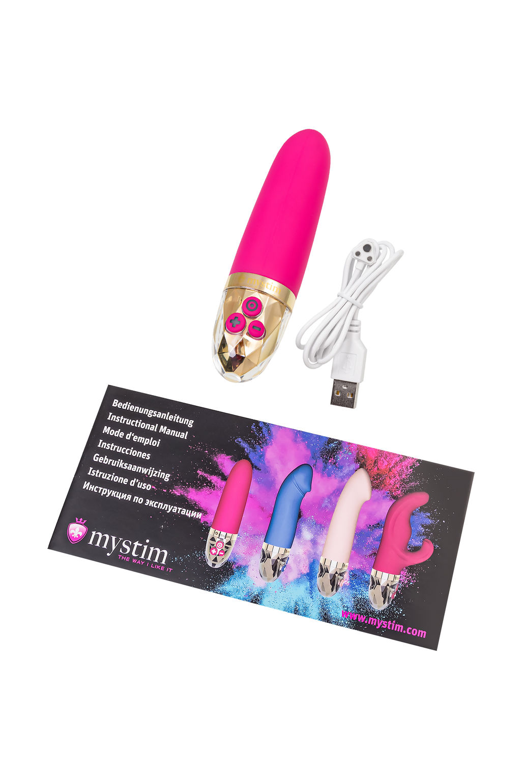 Вибратор Mystim Sleak Freak силикон, красный, 14,5 см  фото 7
