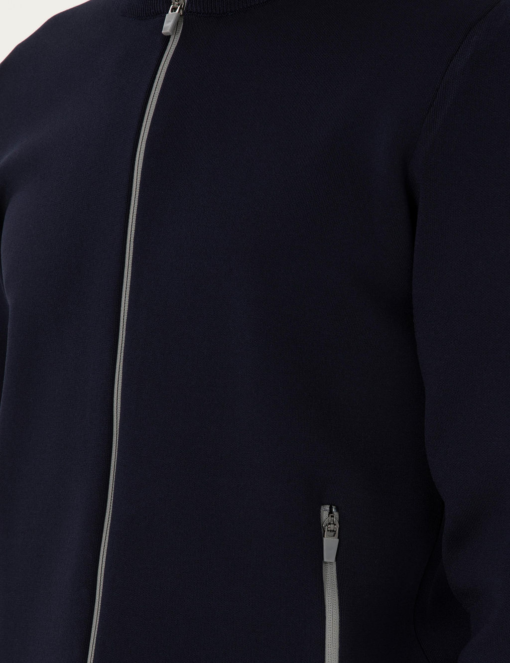 Темно-синий трикотажный кардиган стандартного кроя - Cacharel фото 7