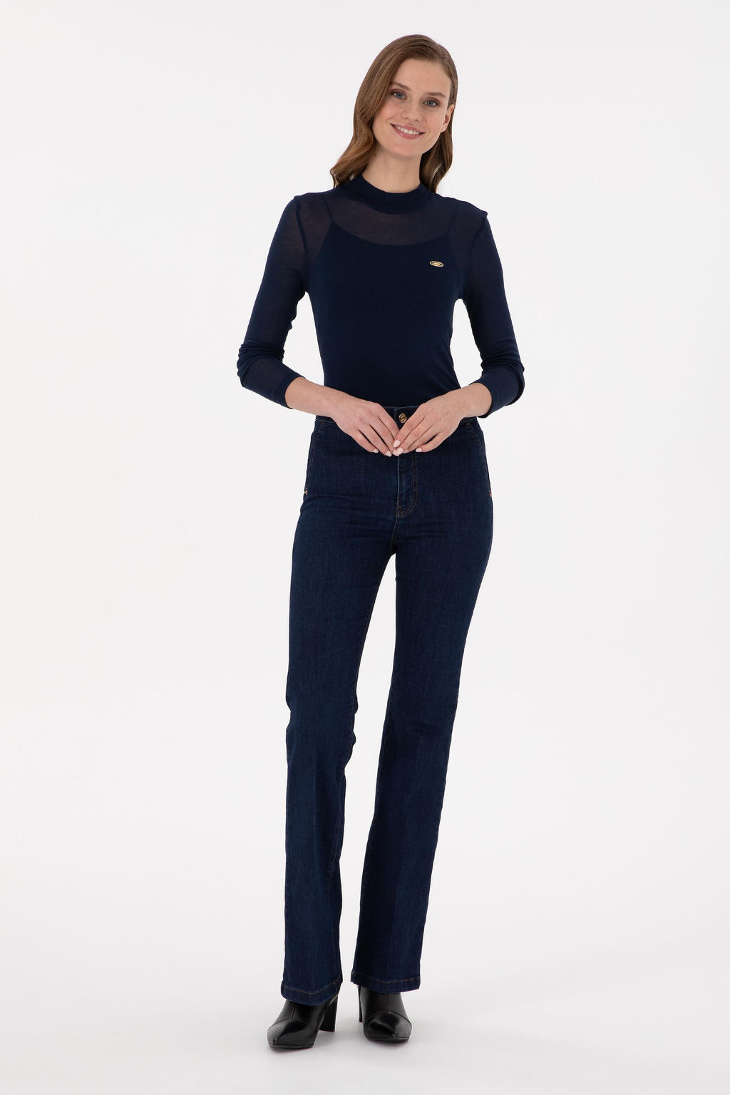 Женский темно-синий свитшот Неожиданная скидка в корзине - U.s. polo assn фото 4