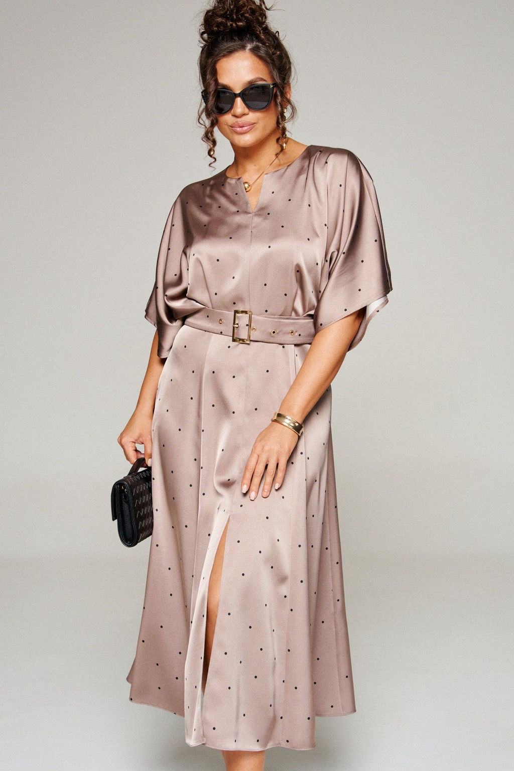 Платье 6342 какао+горох, Платье - B&F фото 5