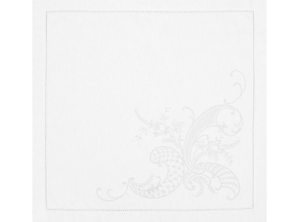 Салфетка 01с-44ЯК 45*45 "Кружева" цв. белый (по 6 шт