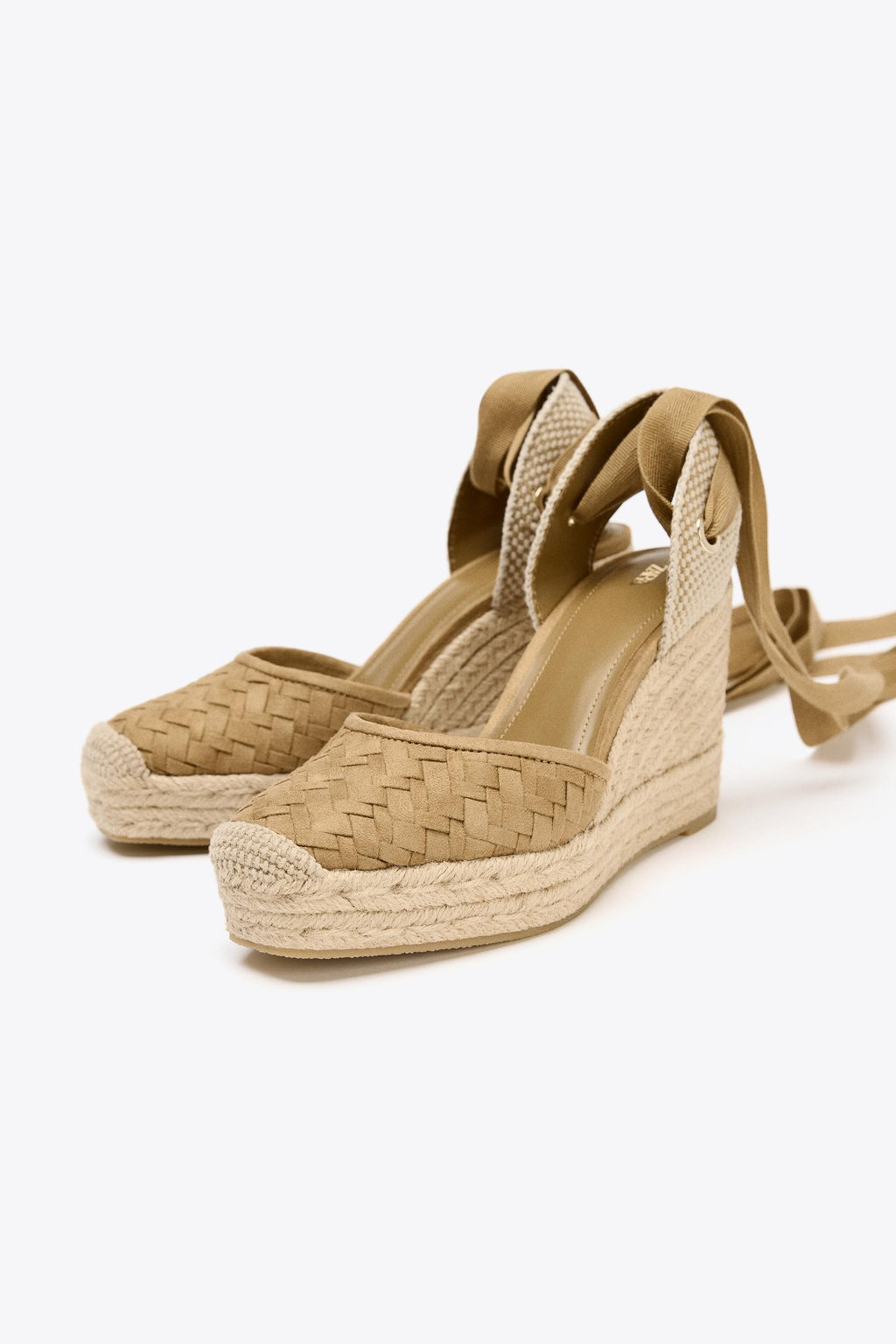 BRAIDED BODY WEDGE HEELS - Zara фото 3