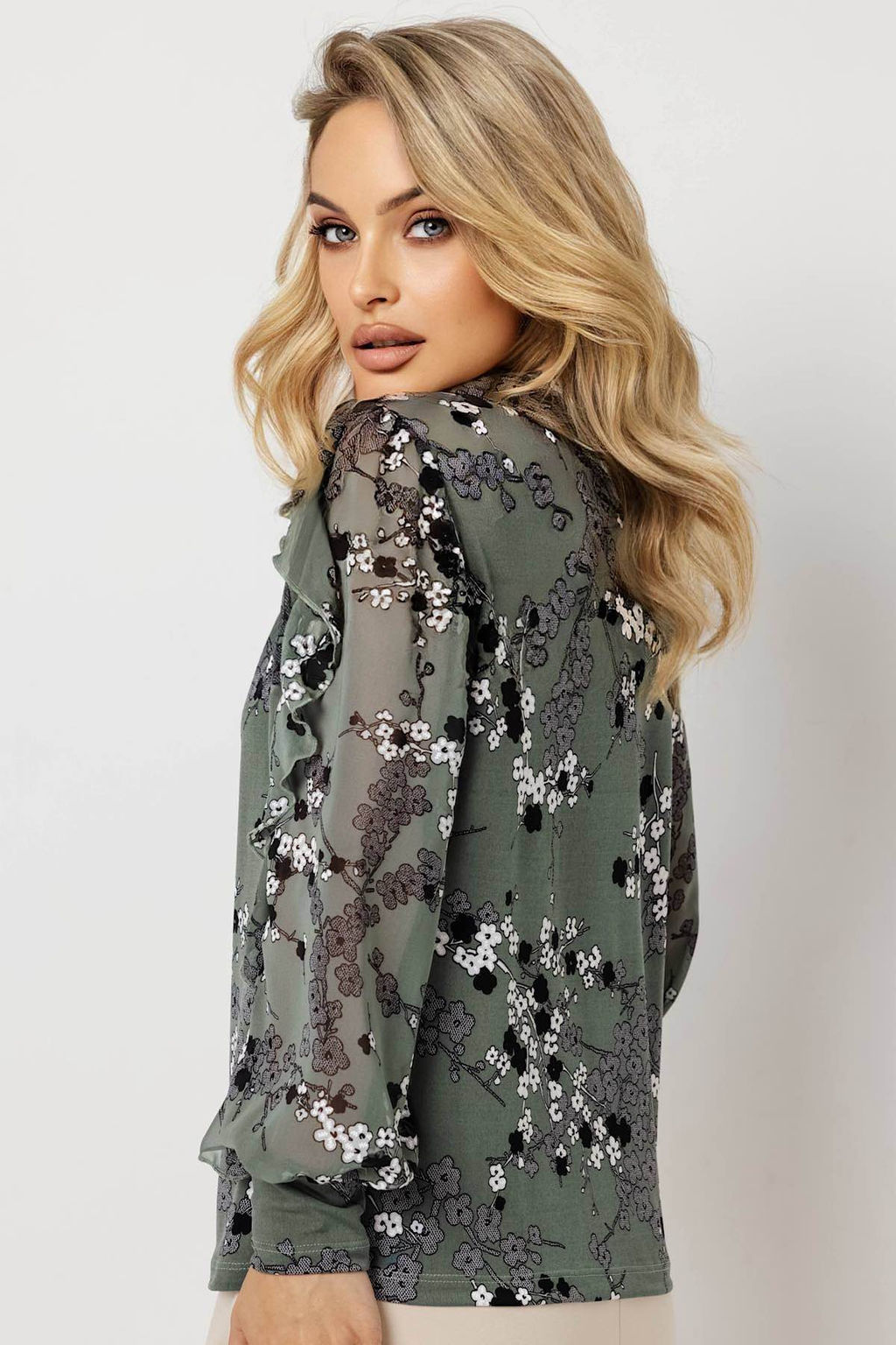 Блузка женская 7090/01/Оливковый - Rise фото 6