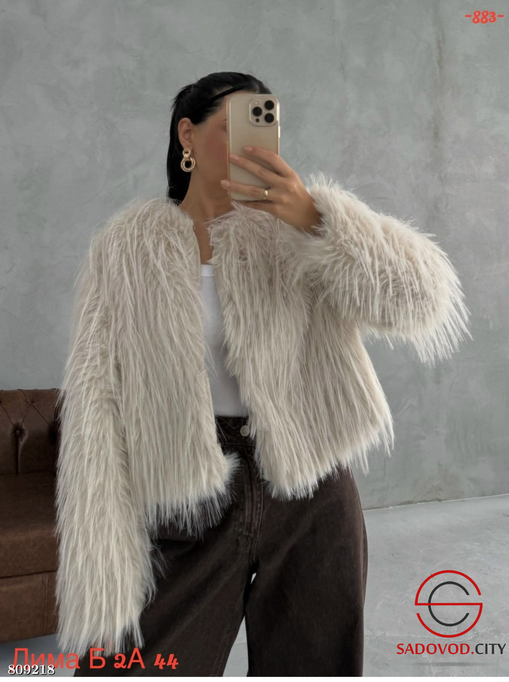 Шуба женская из искусственного меха - Bruno фото 3