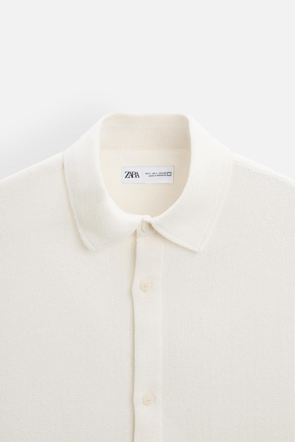 BOUCLE TEXTURED SHIRT - Zara фото 16