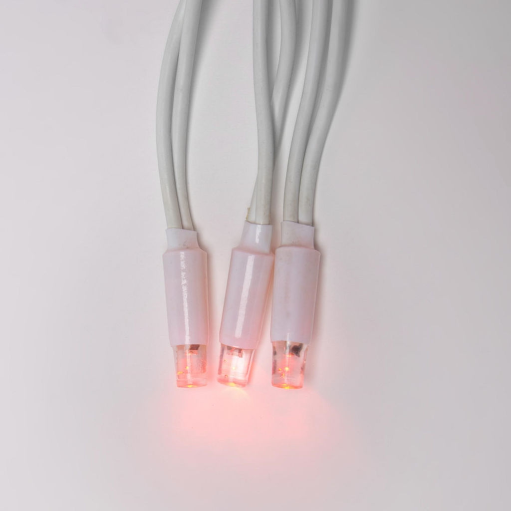 ULD-C2030-240/SWK RED IP67 Занавес светодиодный со статическим свечением, 3х2м. Соединяемый. 240 светодиодов. Красный свет. Провод белый. TM Uniel.
