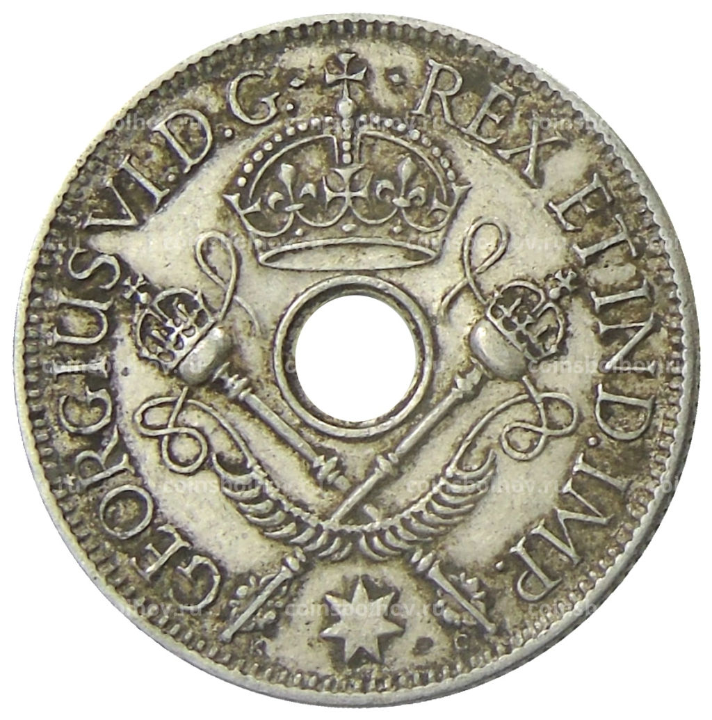 1 шиллинг 1938 года Британская Новая Гвинея