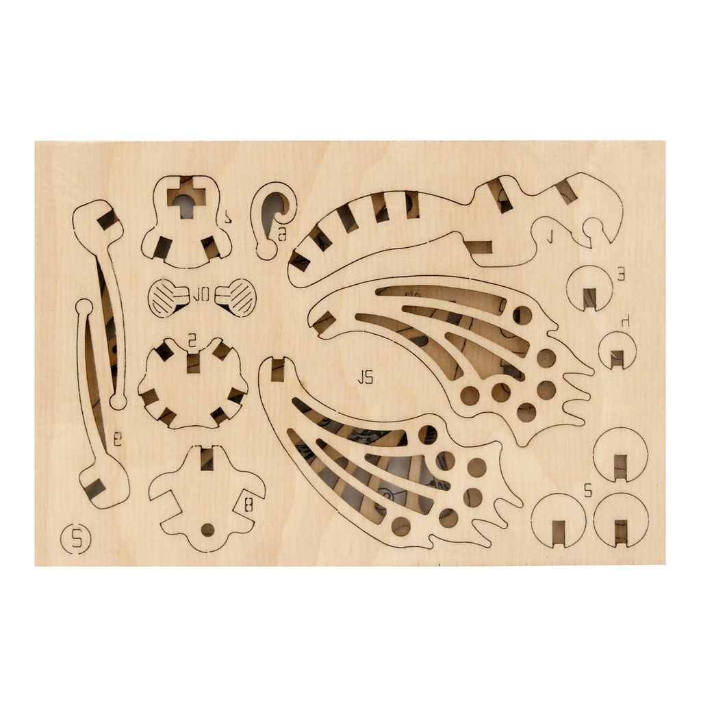 REZARK NIZ-05 Серия Живая природа Пазл 3D 24 элемент. Бабочка