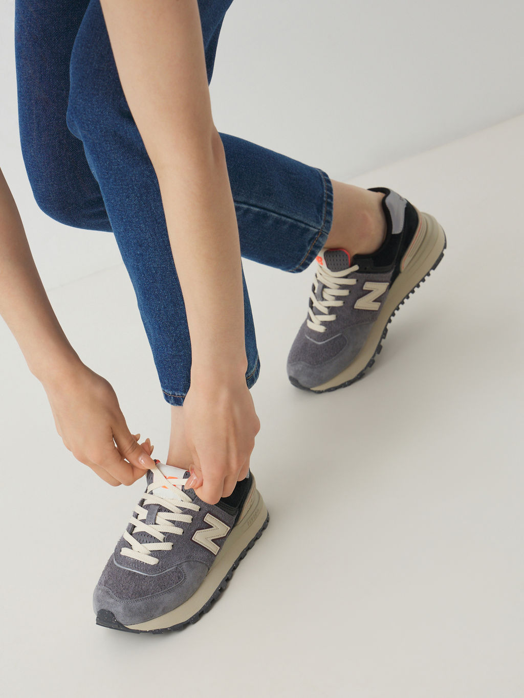 Женские кроссовки NEW BALANCE 574 Артикул 4795674, серый  фото 2