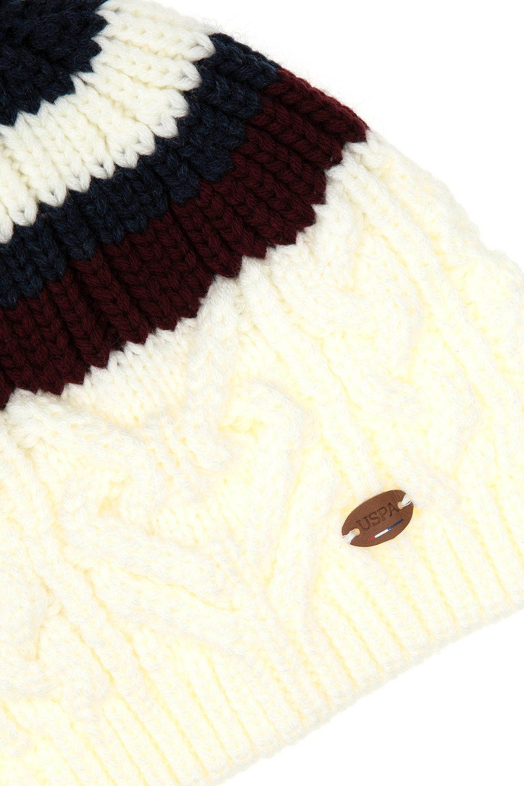 Кремовый берет для мальчика Неожиданная скидка в корзине - U.s. polo assn фото 3