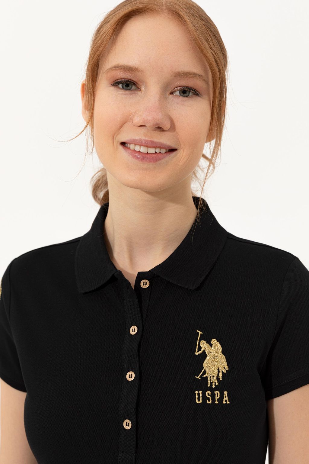 Женское черное вязаное платье - U.s. polo assn фото 2