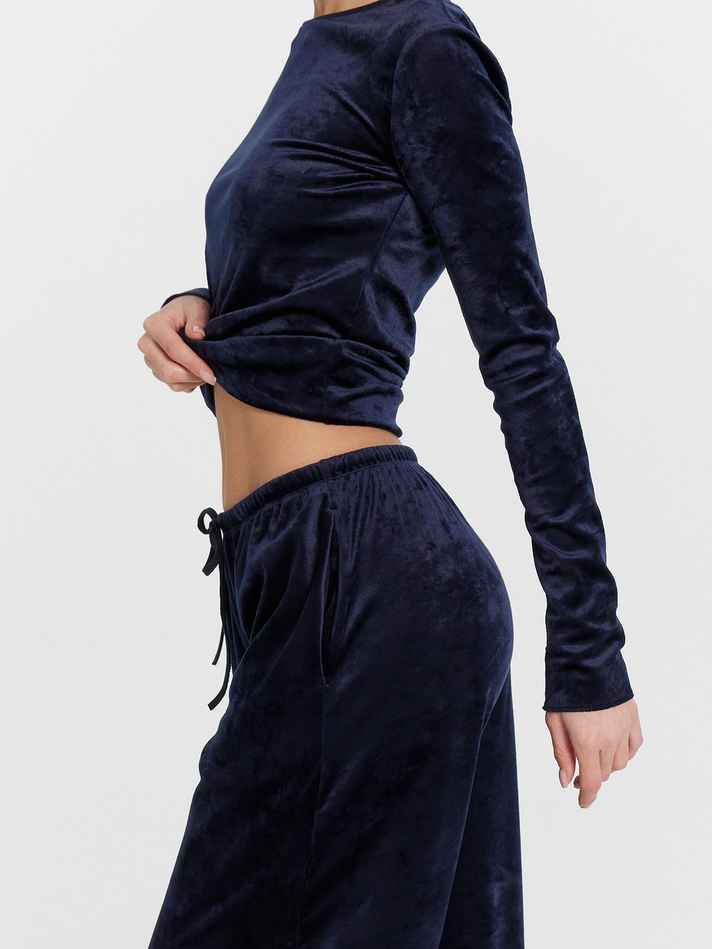 Комплект домашний женский синий велюровый - Mark formelle фото 9