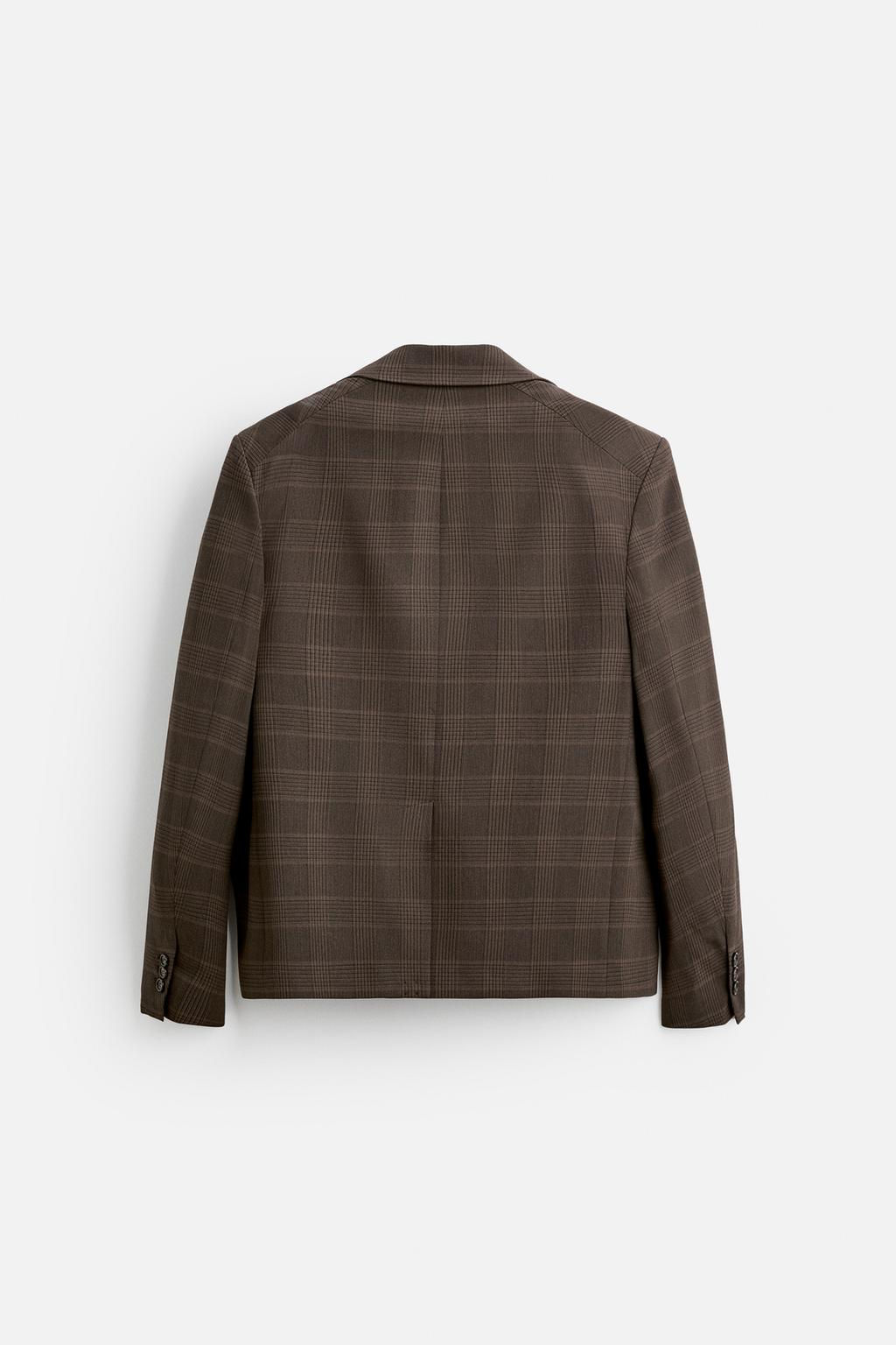 OVERSIZE CHECK BLAZER - Zara фото 7