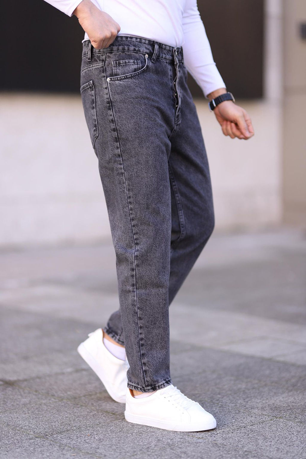TRENDYOL MAN Ac?k Mavi Boyfriend Kot Pantolon Jeans TMNAW25JE00020 - Trendyolmilla фото 20