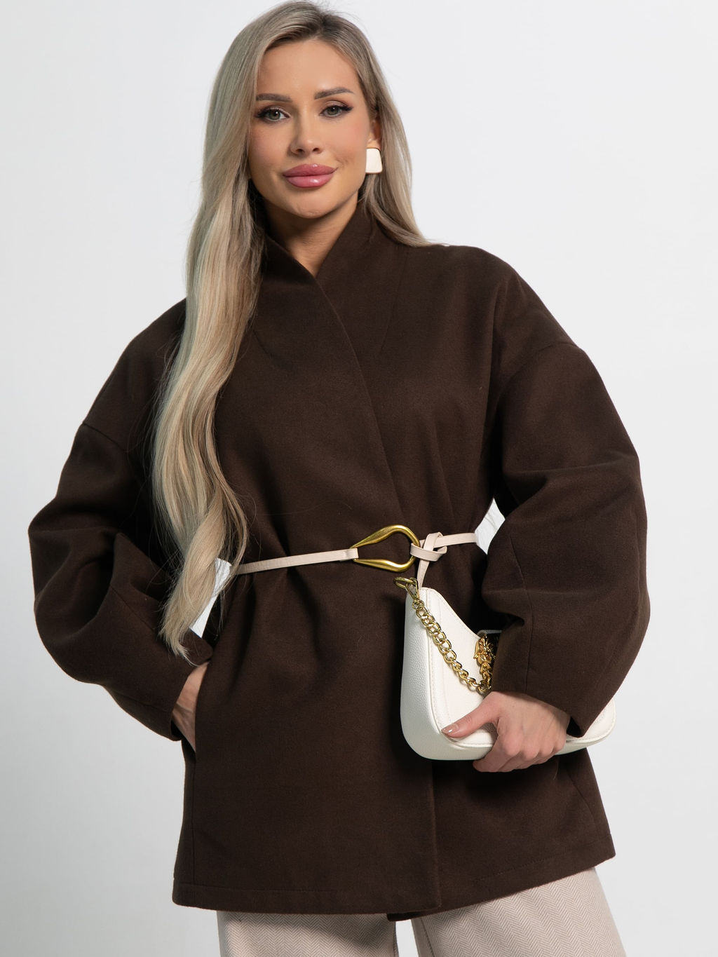 Пальто Мелания (горький шоколад) Б15185-5М - Lt collection фото 2