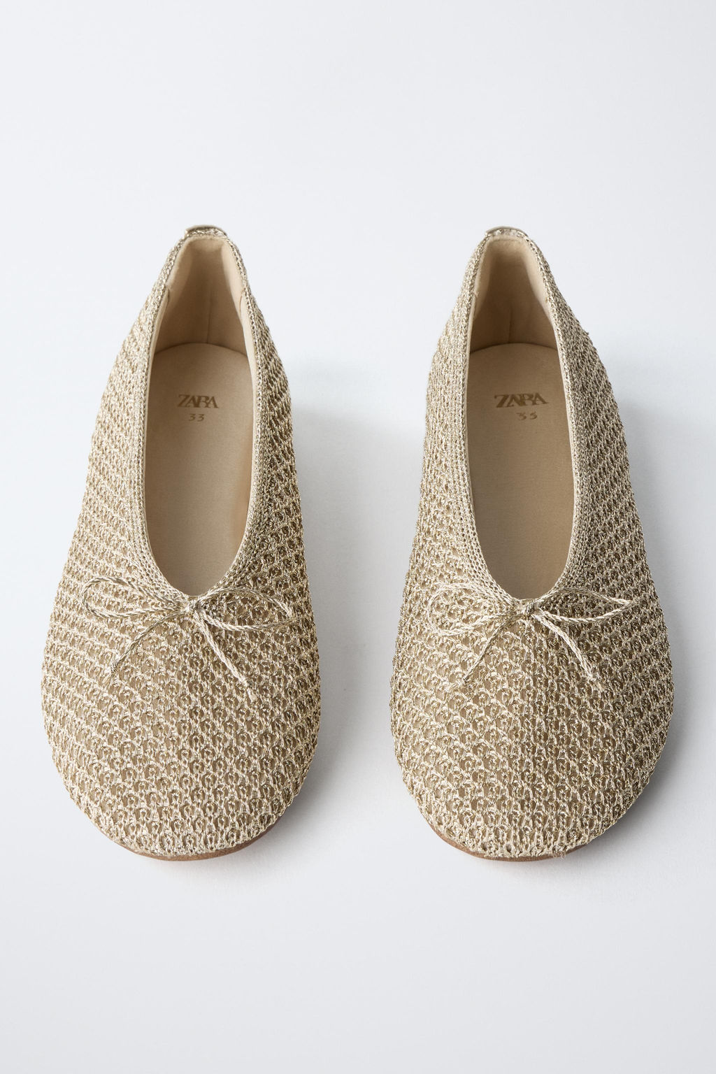 BAILARINA CROCHET METALIZADA / Oro - Zara фото 4