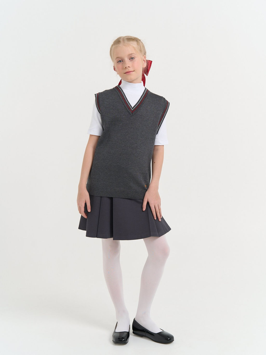 Жилет вязаный Серый 7+ - Bungly фото 7