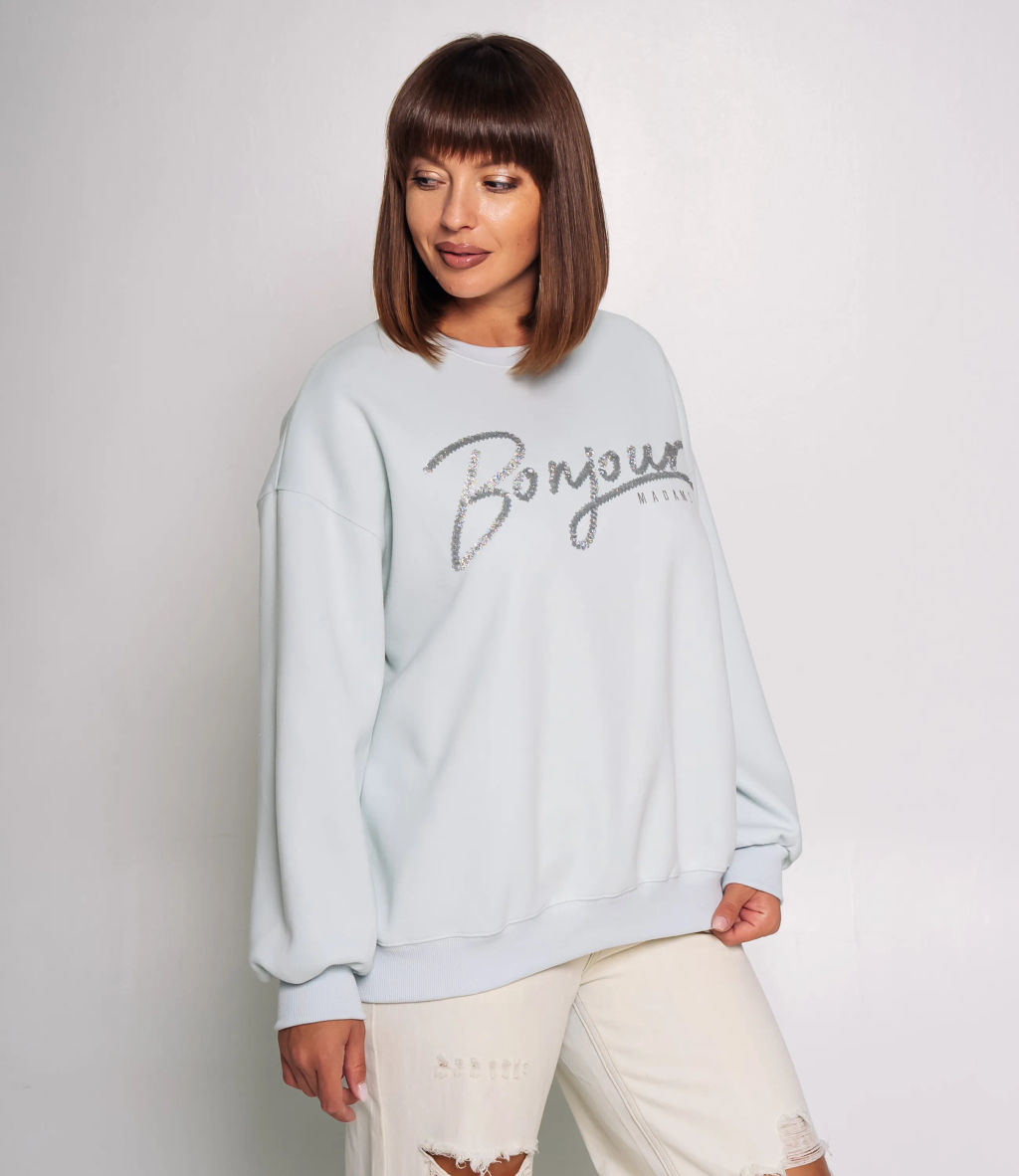 Свитшот #КТ2030 (1), светло-голубой