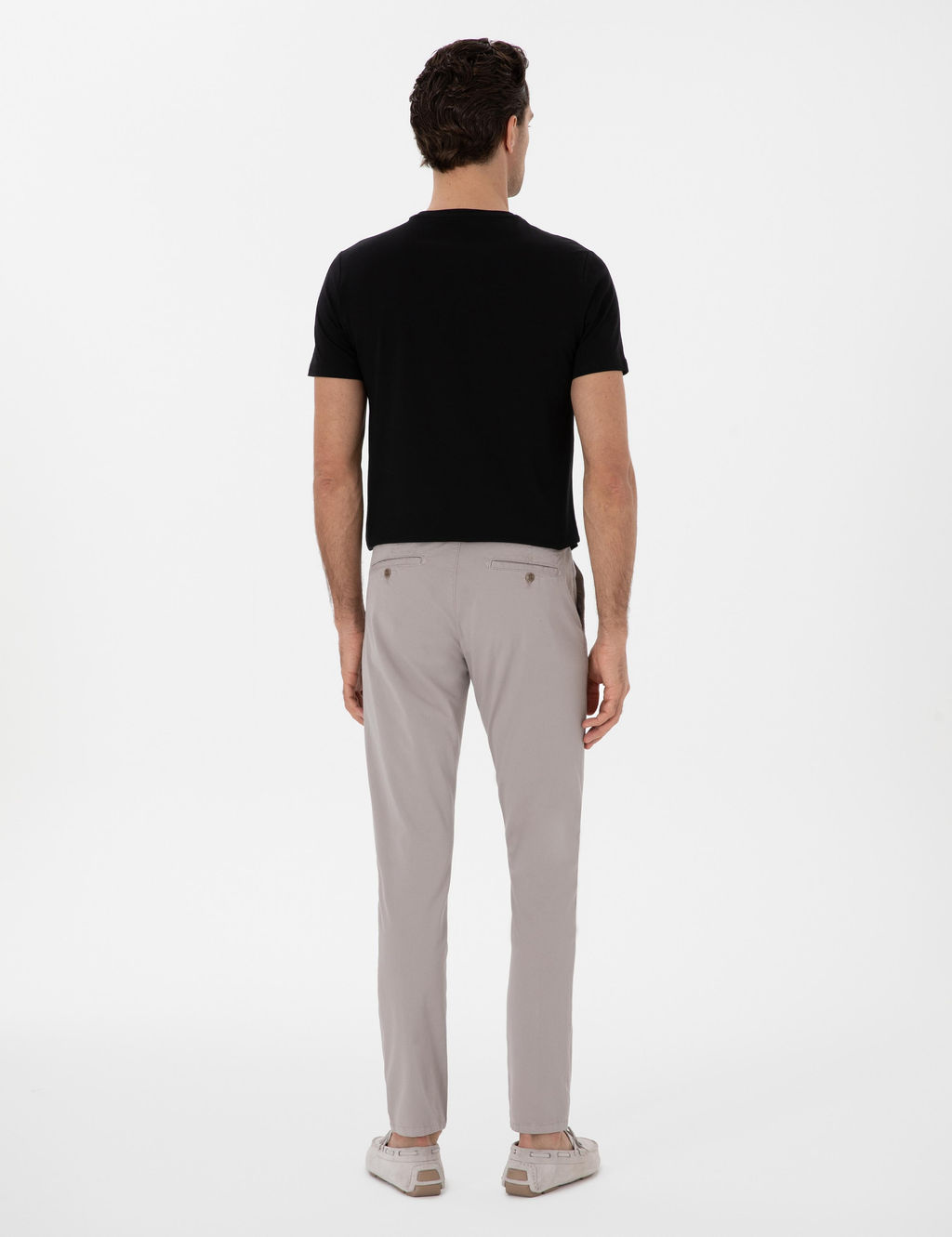 Vizon Slim Fit Pamuk Kar___ml_ Kanvas Pantolon