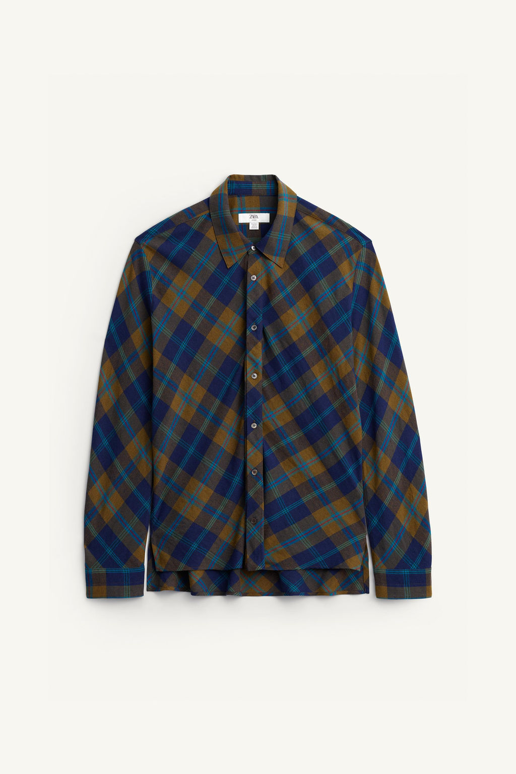 LIMITED EDITION FLOWING CHECK SHIRT - Zara фото 4