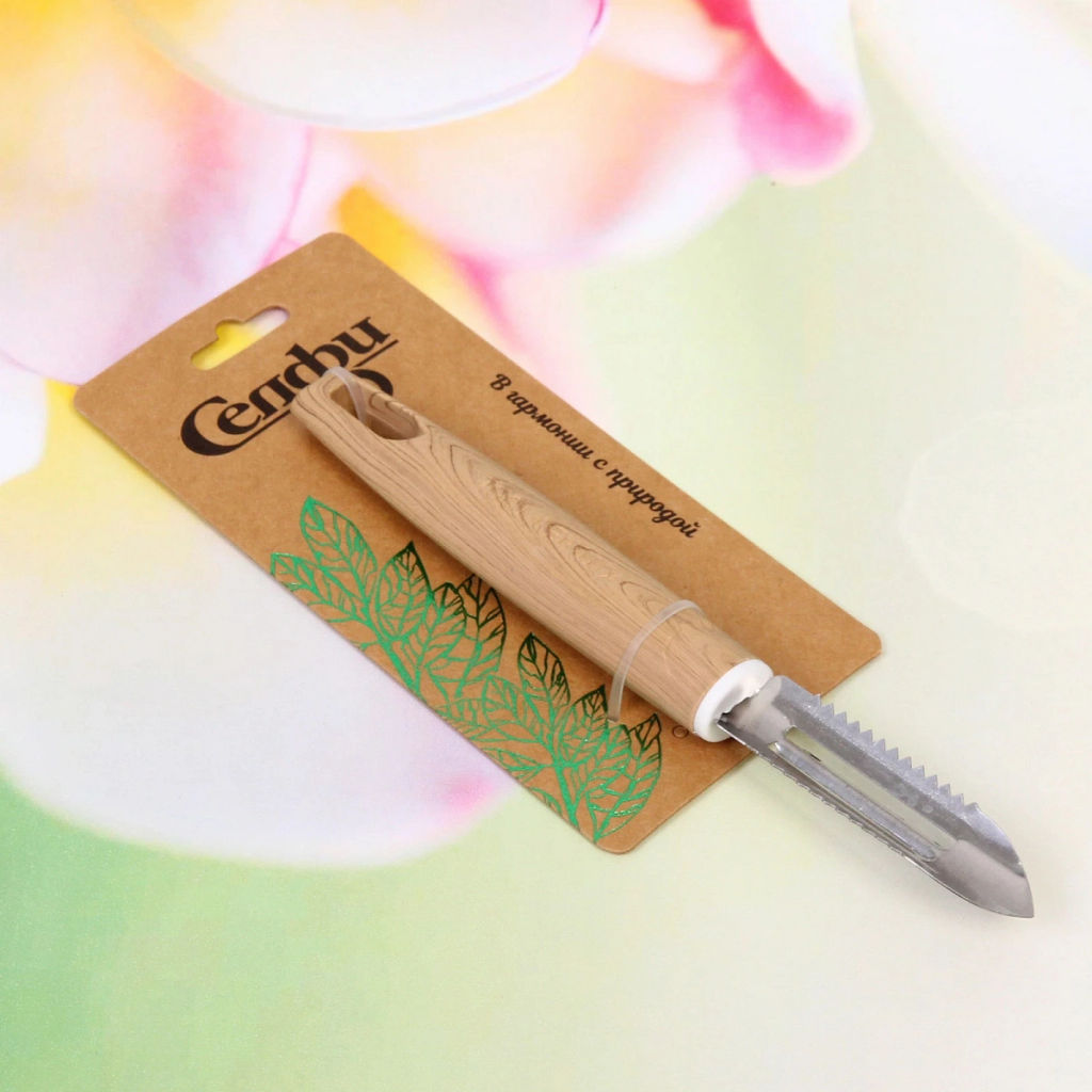 Цена за 3 шт. Овощечистка продольная "ECO LIFE" узкая