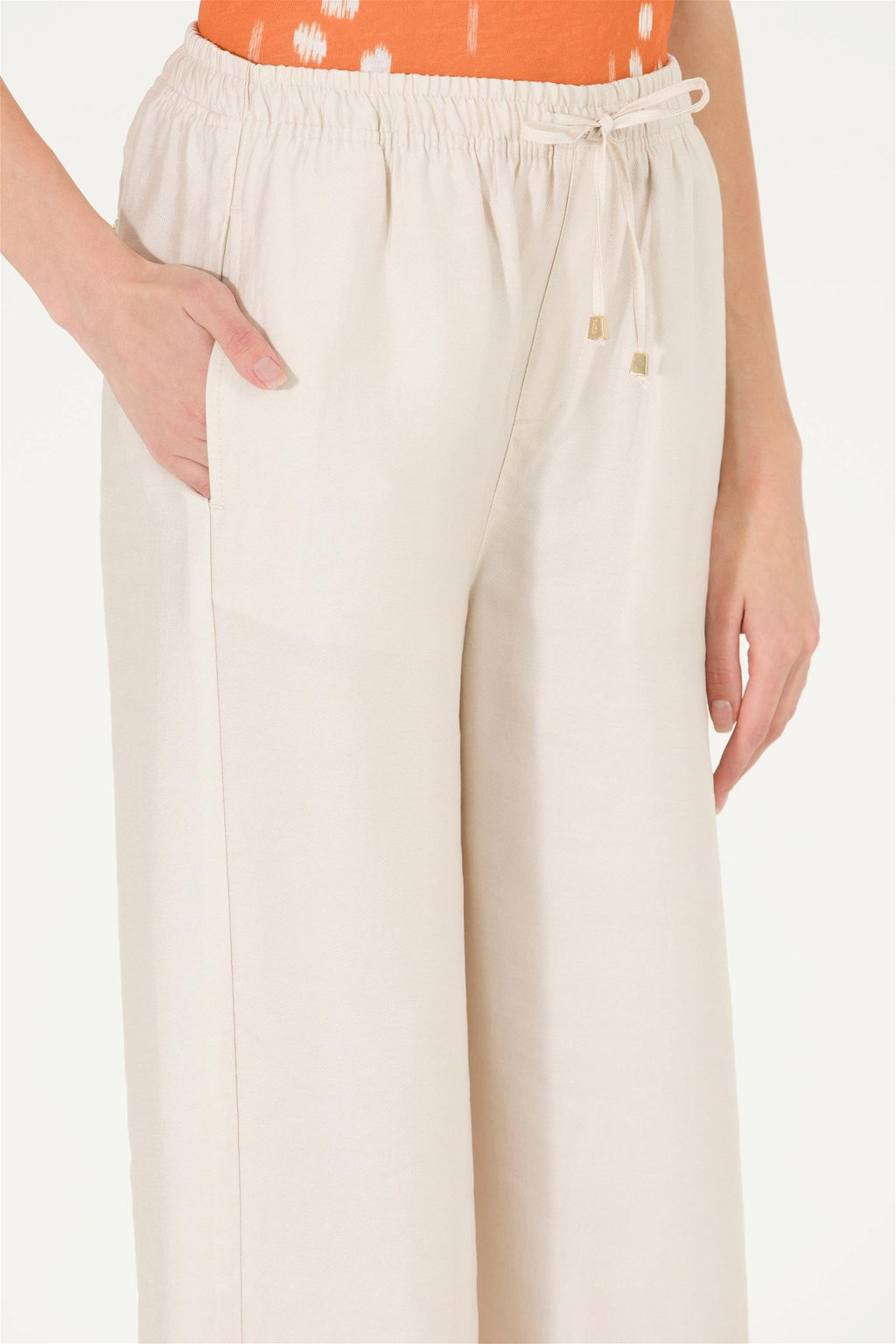 U. S. Polo Assn Женские кремовые брюки - U.s. polo assn фото 11