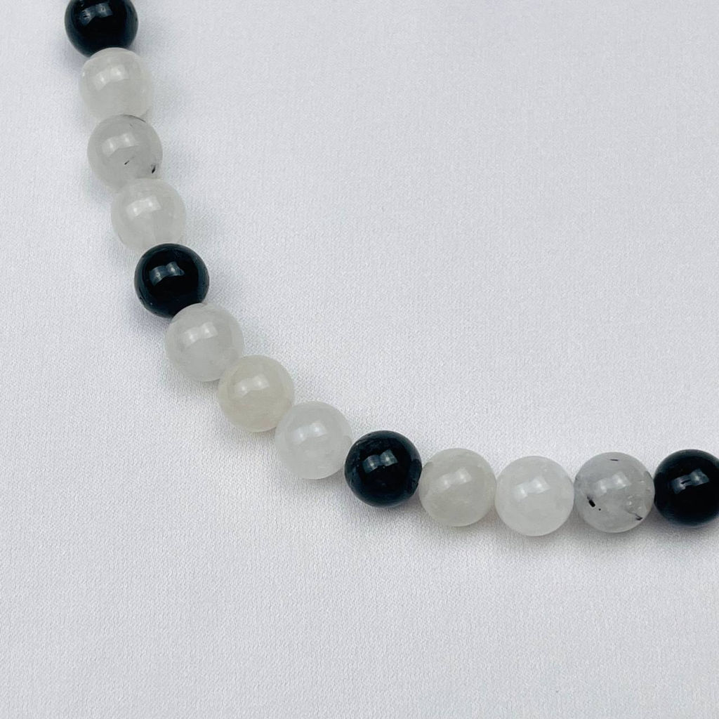 Бусы из Кварца с включением Турмалина 46 см +