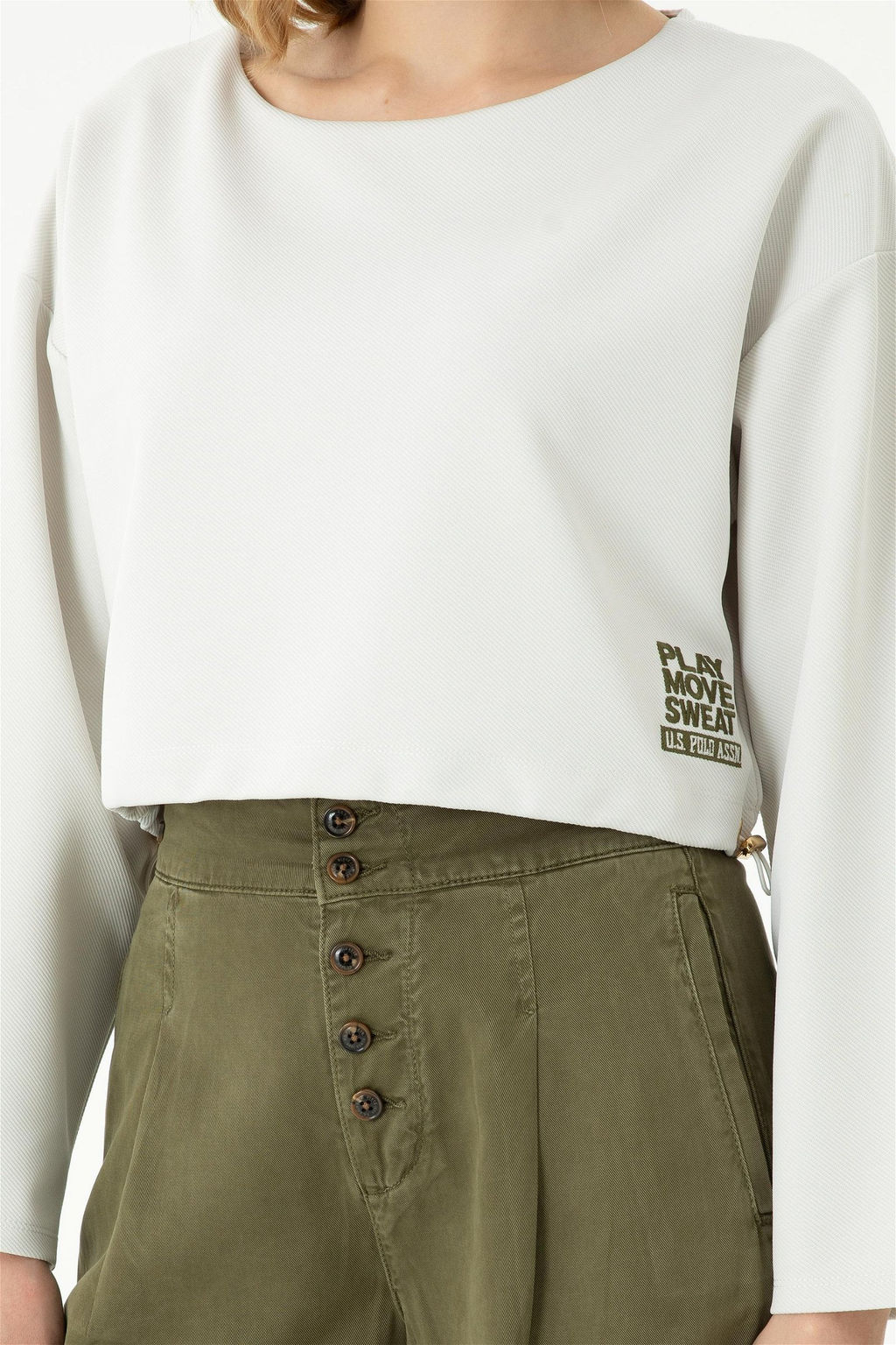 Женский свитшот с камнем - U.s. polo assn фото 6