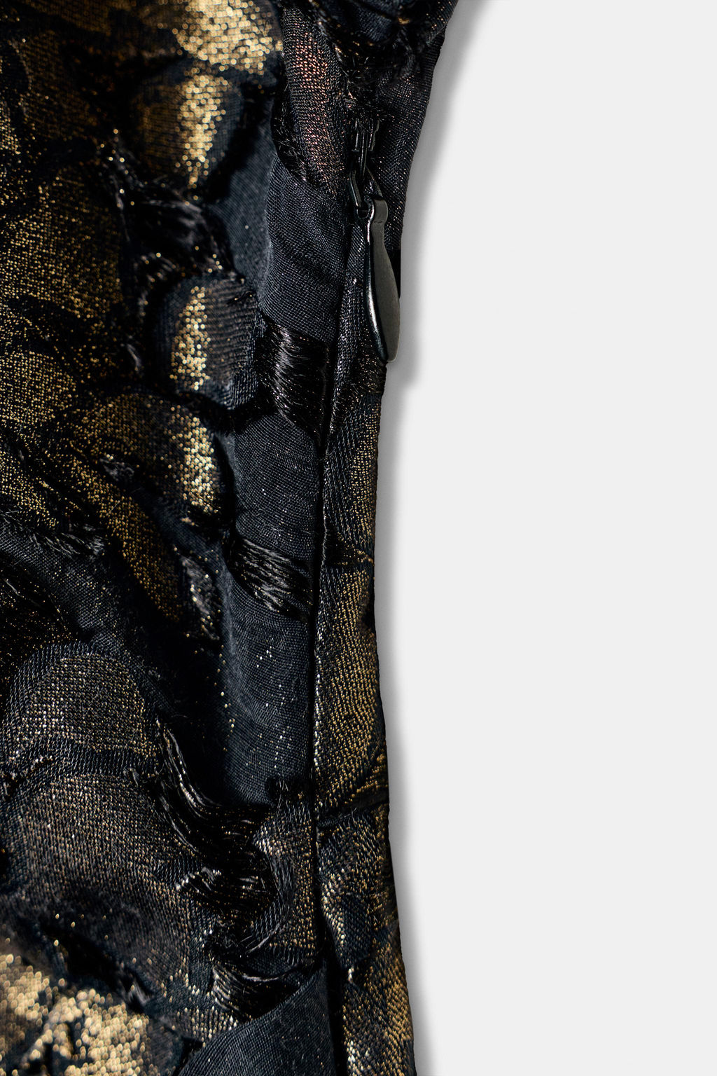 FOIL DRAPED MIDI DRESS - Zara фото 5