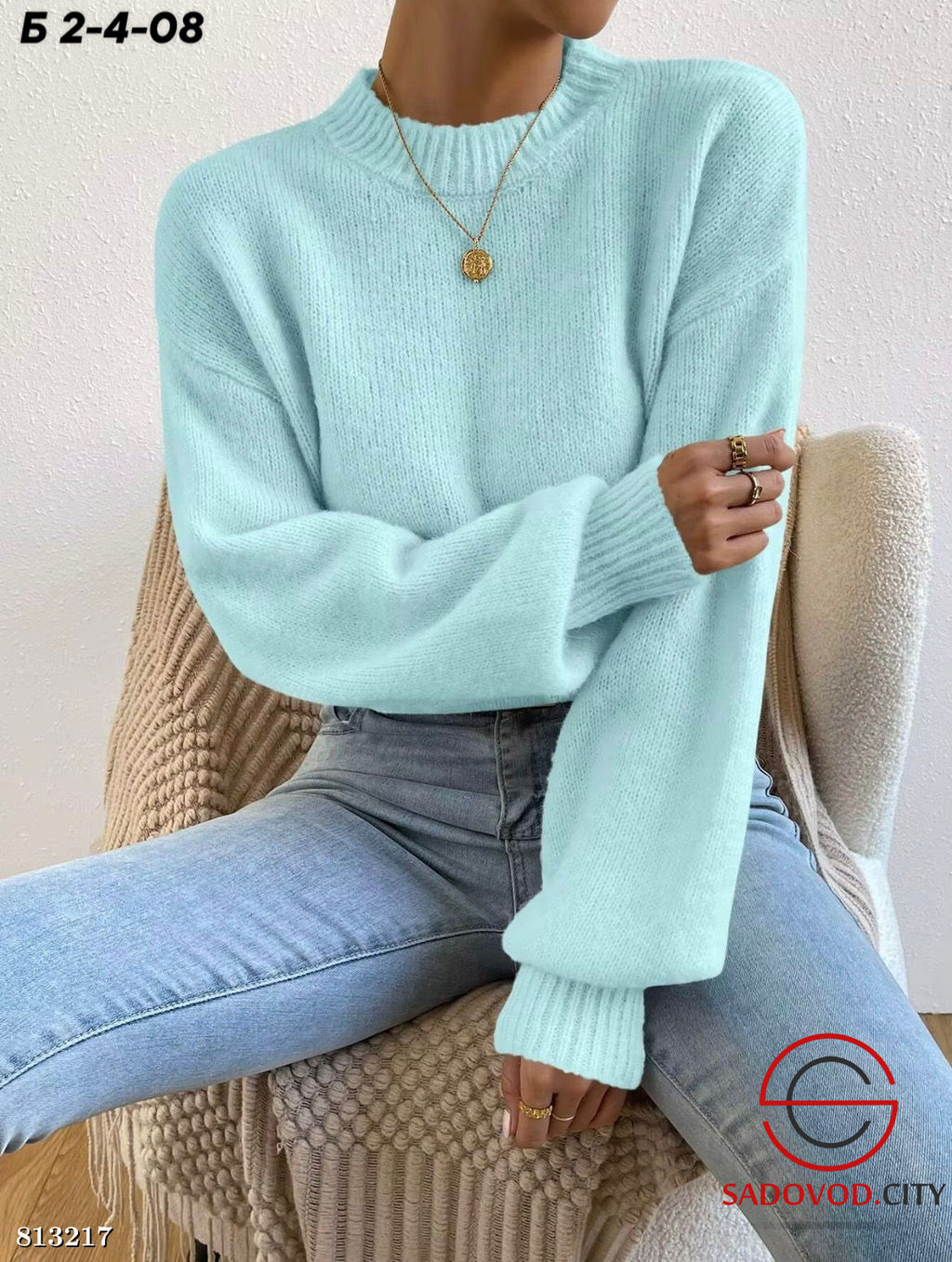 Джемпер женский однотонный - Bruno фото 6