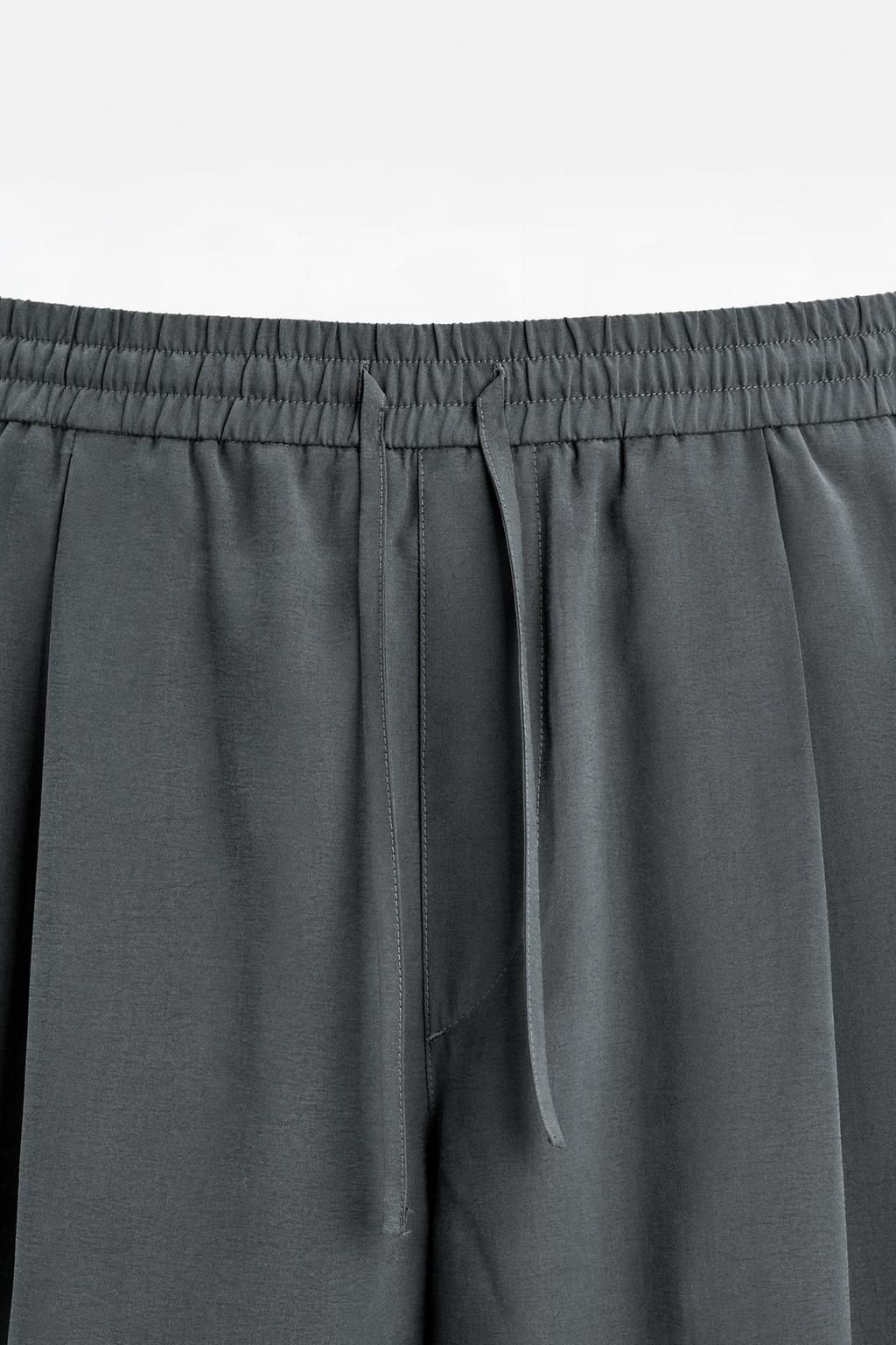 RELAXED FIT FLOWING TROUSERS - Zara фото 8