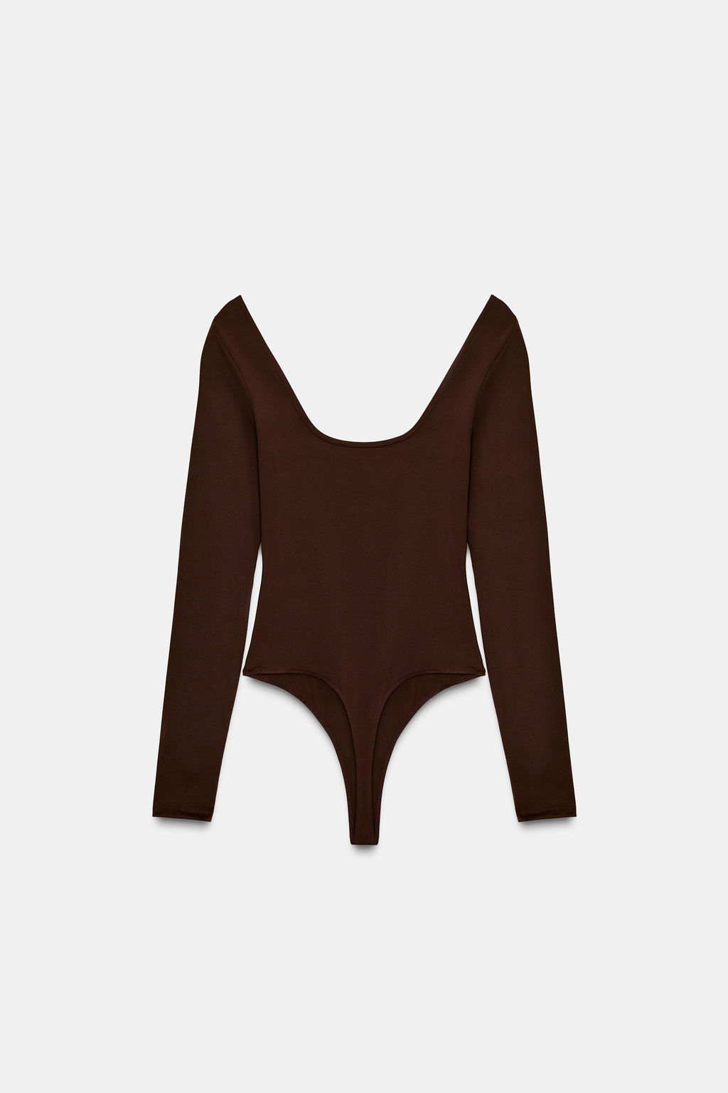 BODY POLIAMIDA ESCOTE CUADRADO / Chocolate