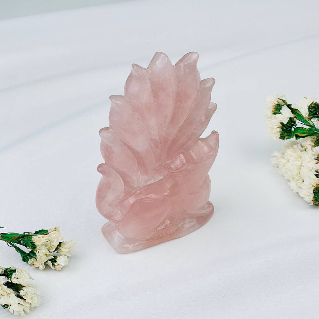 Лиса Кицунэ из Розового кварца - Радуга самоцветов фото 5