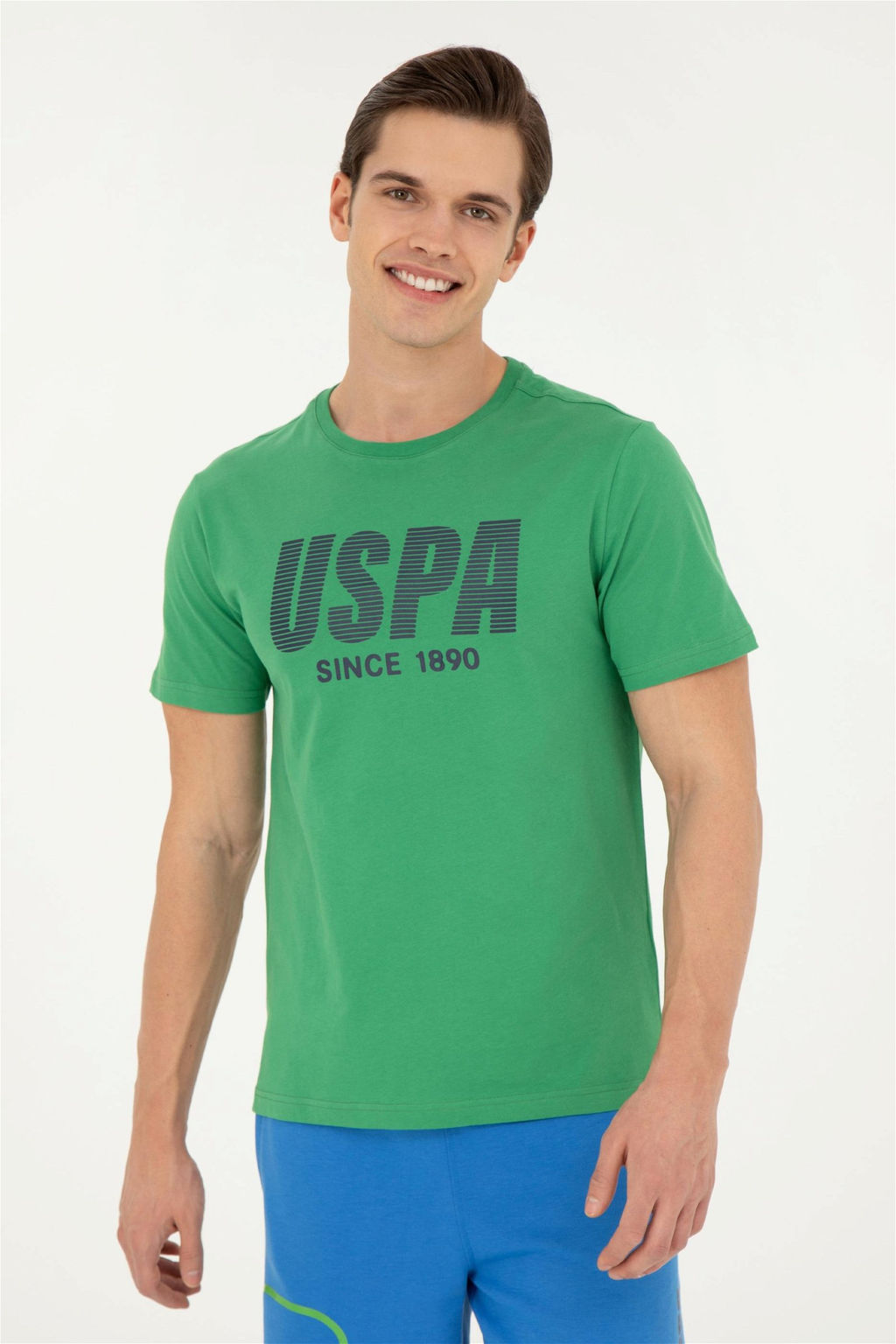 Мужская зеленая футболка - U.s. polo assn фото 3