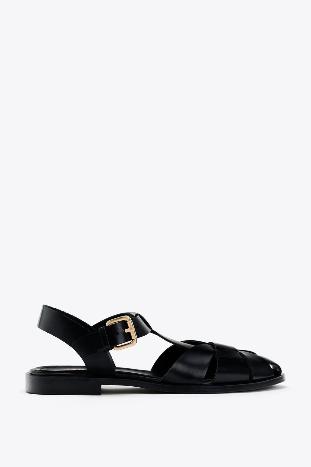 FLAT CAGE SANDALS - Zara фото 7