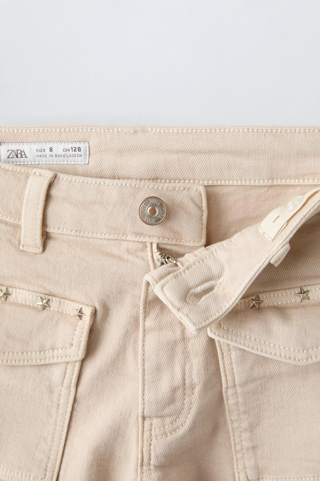 STUDDED BOOT-CUT JEANS - Zara фото 4