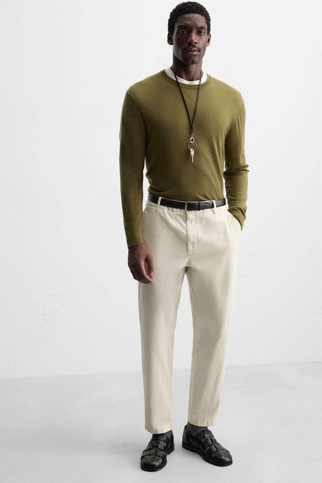 TWILL CHINO TROUSERS - Zara фото 23