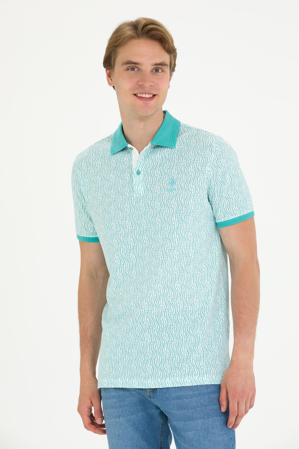 Мужская мятная футболка-поло Неожиданная скидка в корзине - U.s. polo assn фото 10
