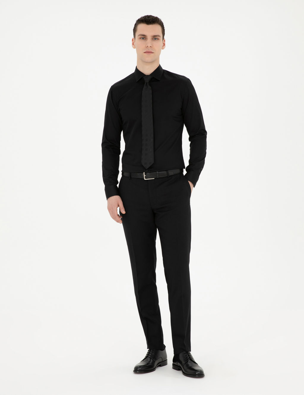 Siyah Likral_ Kolay _t_lenebilir Ekstra Slim Fit Basic G_mlek